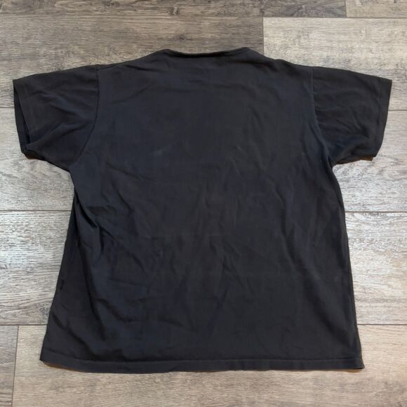 Vintage 90s GH Bass Black Single Stitch Made in USA Pocket T-Shirt - Women's XL - Picture 4 of 6